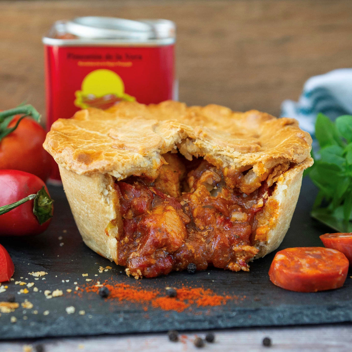 Discover the Taste of Summer with Mud Foods' Chicken and Spanish Chorizo Pie